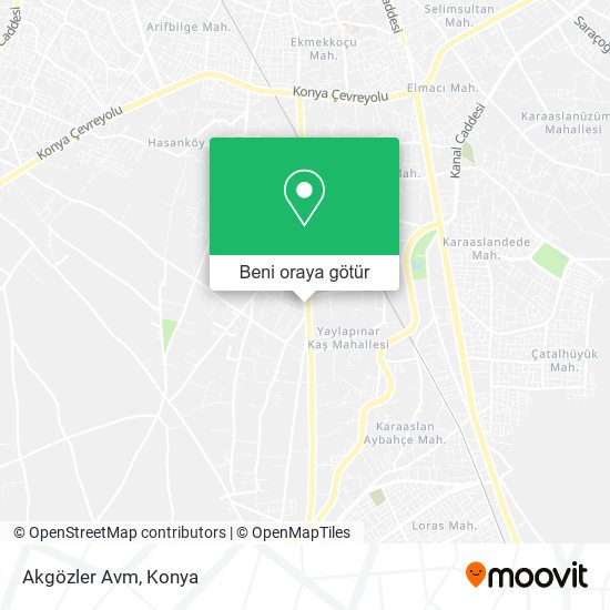 Akgözler Avm harita