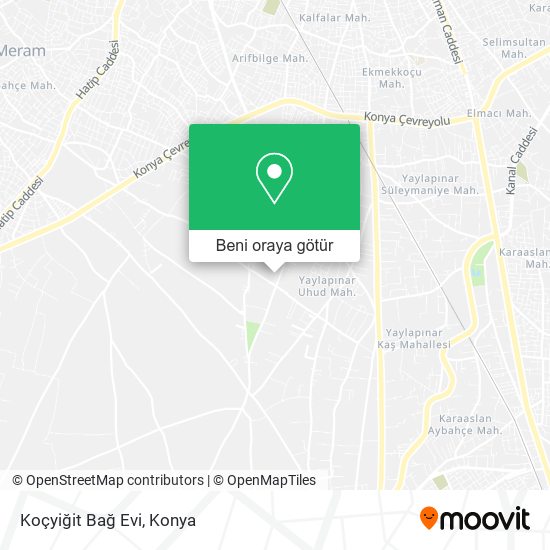 Koçyiğit Bağ Evi harita