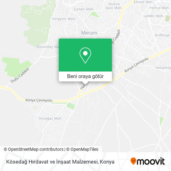 Kösedağ Hırdavat ve İnşaat Malzemesi harita