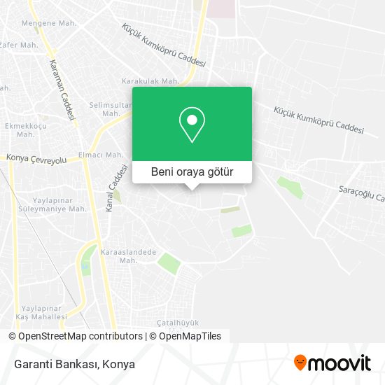 Garanti Bankası harita
