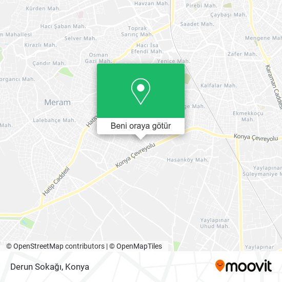 Derun Sokağı harita