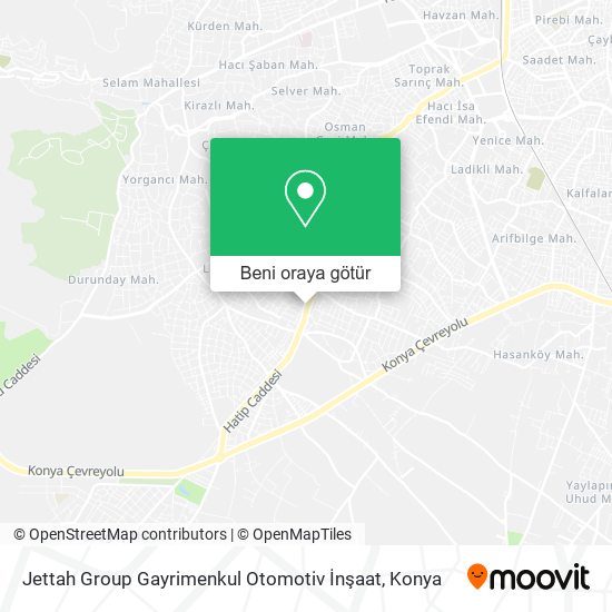 Jettah Group Gayrimenkul Otomotiv İnşaat harita