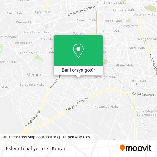 Eslem Tuhafiye Terzi harita