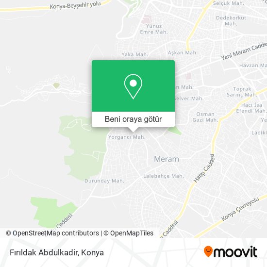 Fırıldak Abdulkadir harita