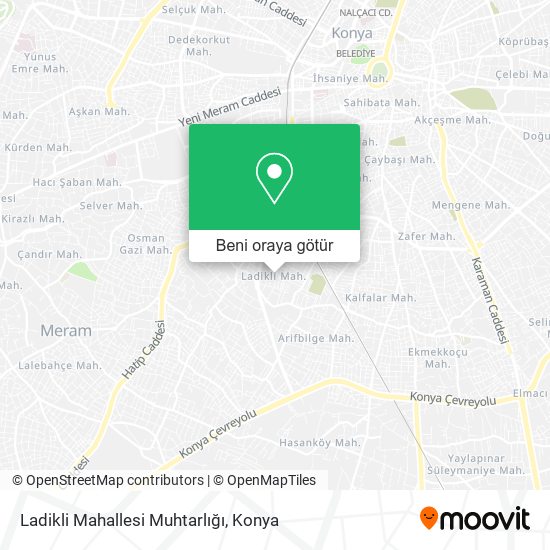 Ladikli Mahallesi Muhtarlığı harita