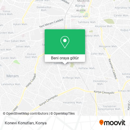 Konevi Konutları harita