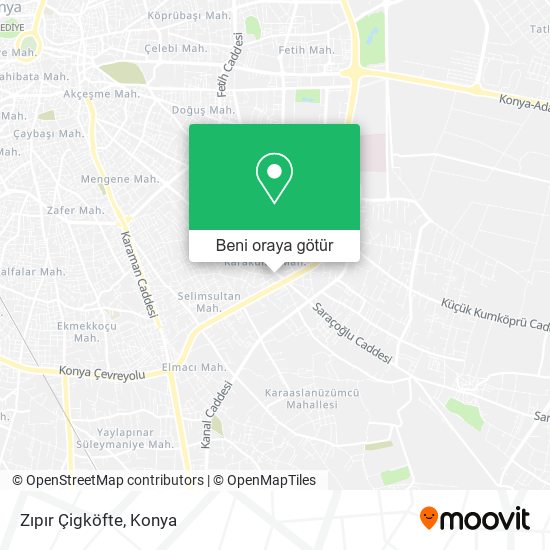 Zıpır Çigköfte harita