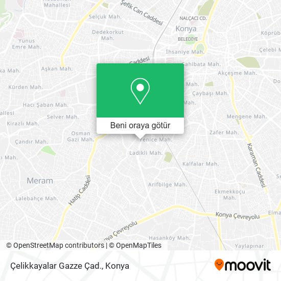 Çelikkayalar Gazze Çad. harita