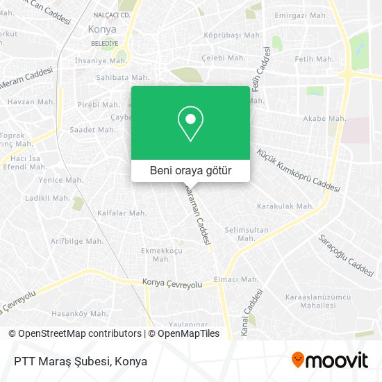 PTT Maraş Şubesi harita