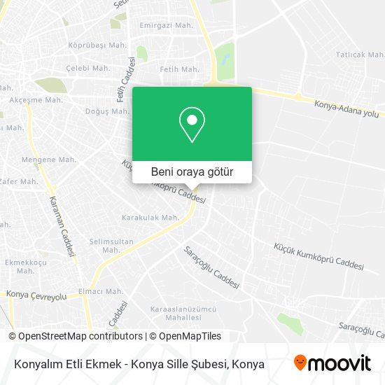 Konyalım Etli Ekmek - Konya Sille Şubesi harita