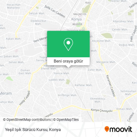 Yeşil Işık Sürücü Kursu harita