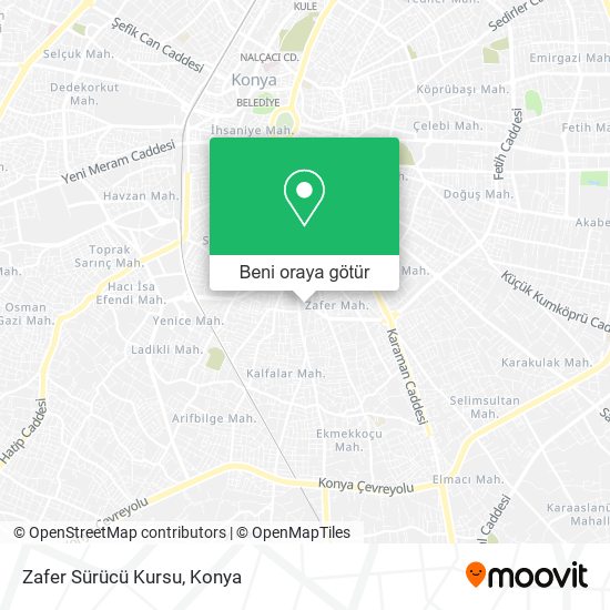 Zafer Sürücü Kursu harita