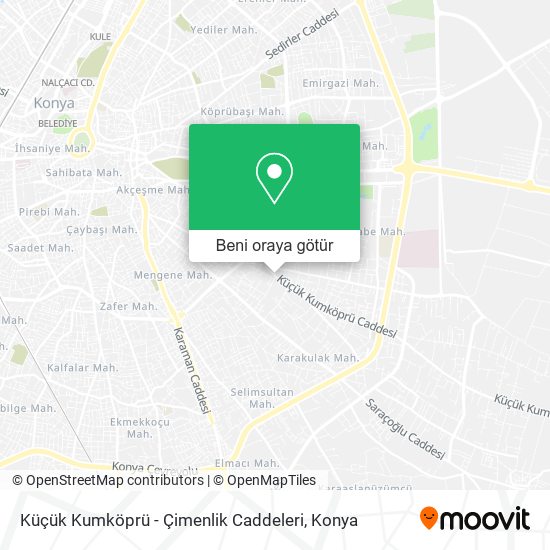 Küçük Kumköprü - Çimenlik Caddeleri harita