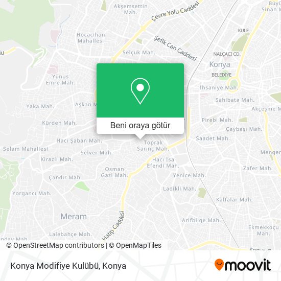 Konya Modifiye Kulübü harita