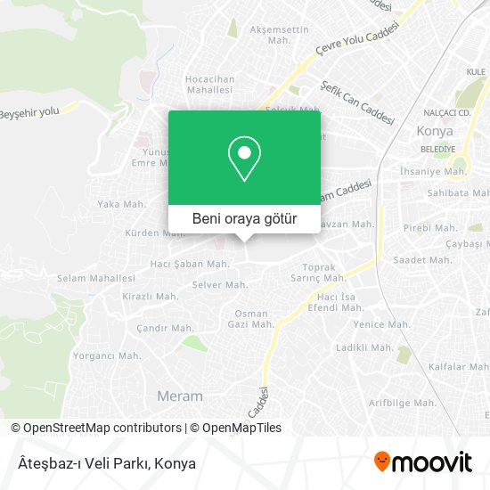 Âteşbaz-ı Veli Parkı harita