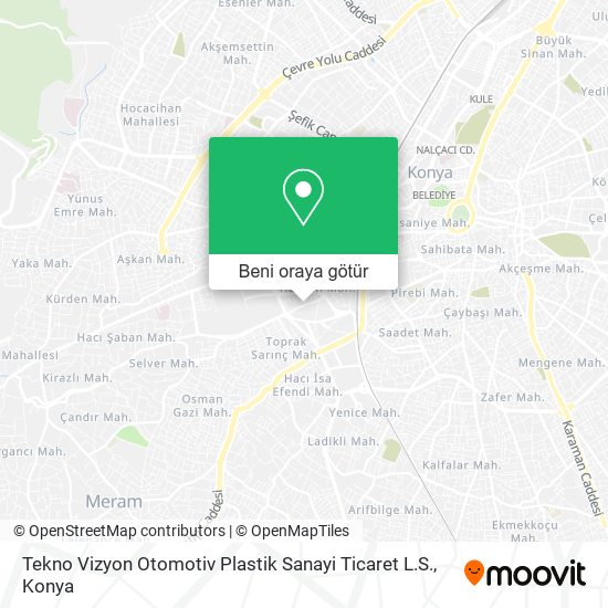 Tekno Vizyon Otomotiv Plastik Sanayi Ticaret L.S. harita