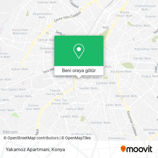 Yakamoz Apartmani harita