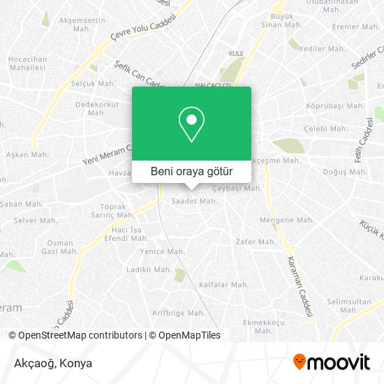 Akçaoğ harita
