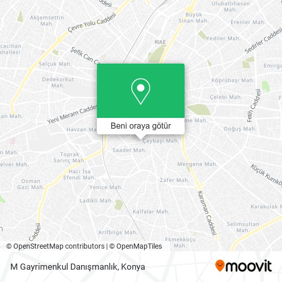 M Gayrimenkul Danışmanlık harita