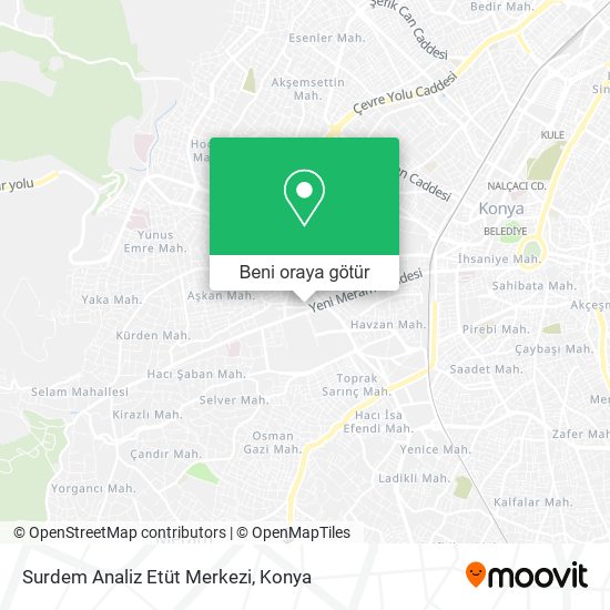 Surdem Analiz Etüt Merkezi harita