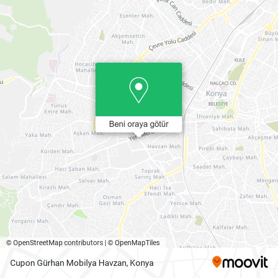 Cupon Gürhan Mobilya Havzan harita