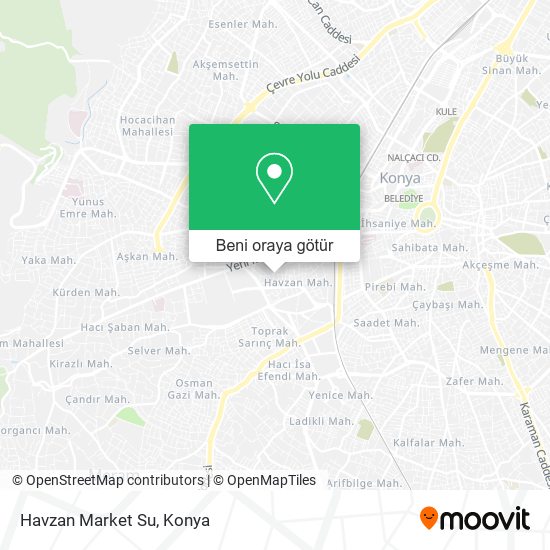 Havzan Market Su harita