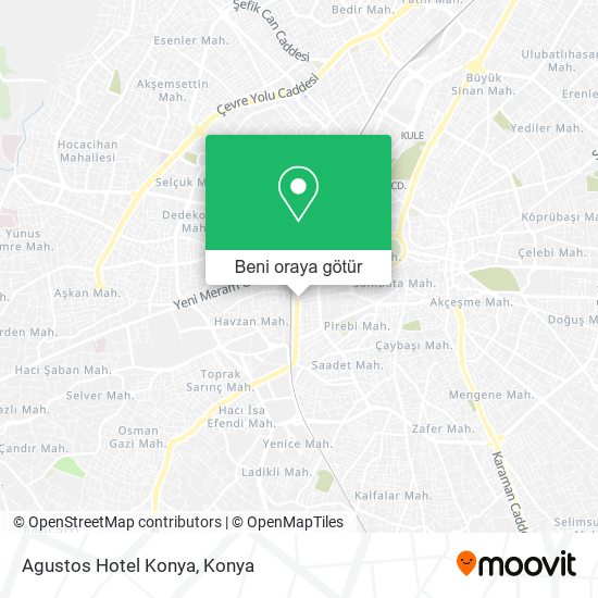 Agustos Hotel Konya harita