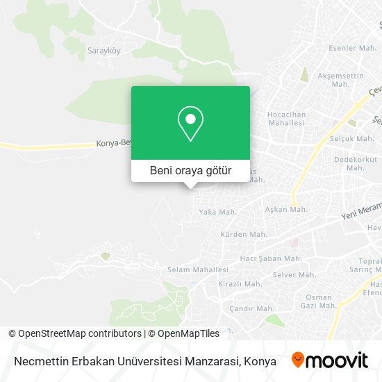 Necmettin Erbakan Unüversitesi Manzarasi harita