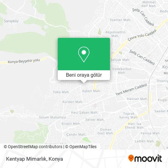 Kentyap Mimarlık harita