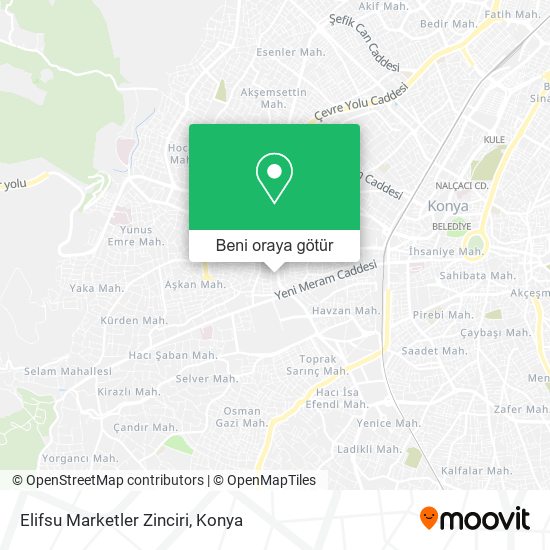 Elifsu Marketler Zinciri harita