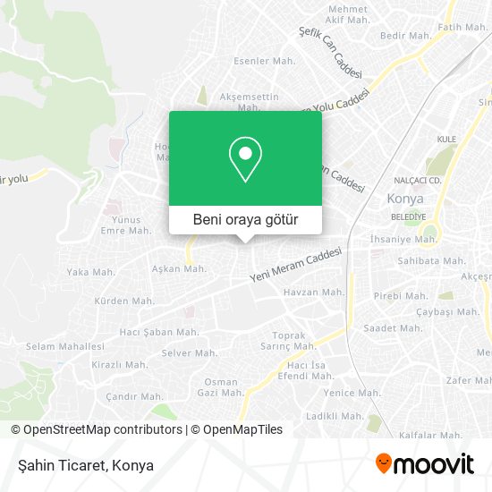 Şahin Ticaret harita