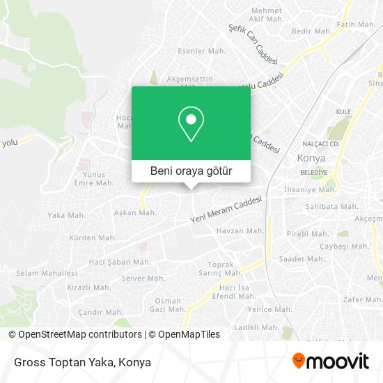 Gross Toptan Yaka harita