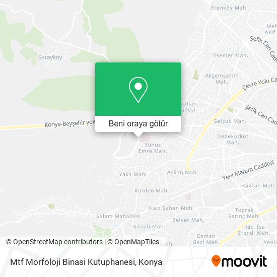 Mtf Morfoloji Binasi Kutuphanesi harita