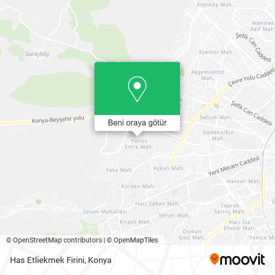 Has Etliekmek Firini harita