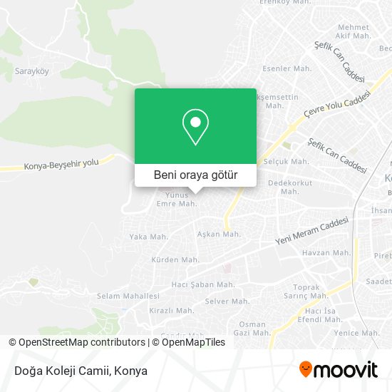 Doğa Koleji Camii harita