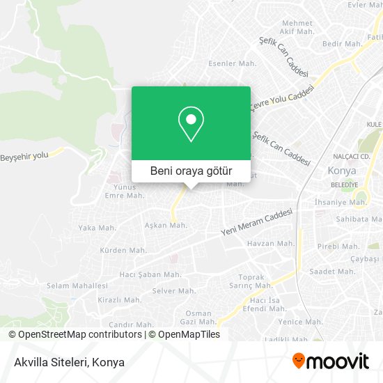 Akvilla Siteleri harita