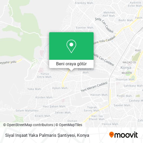 Siyal Inşaat Yaka Palmaris Şantiyesi harita