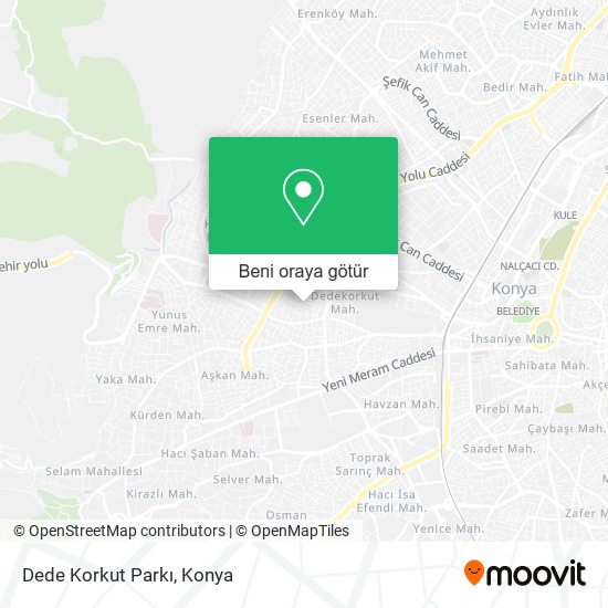 Dede Korkut Parkı harita