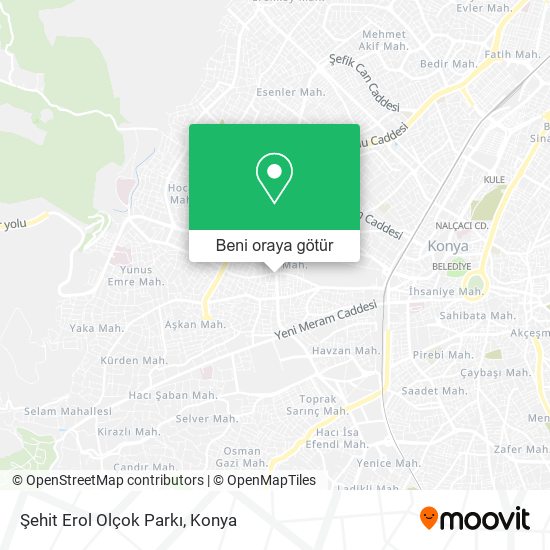 Şehit Erol Olçok Parkı harita
