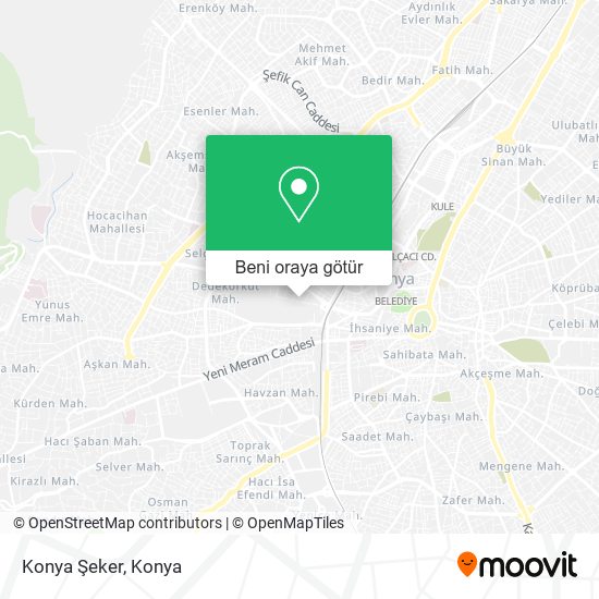 Konya Şeker harita