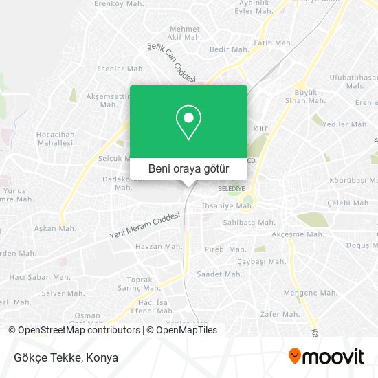 Gökçe Tekke harita