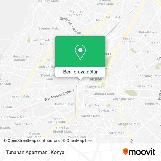 Tunahan Apartmanı harita