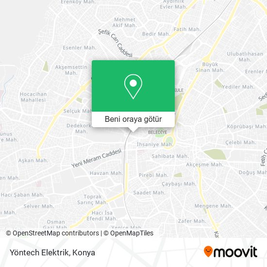 Yöntech Elektrik harita