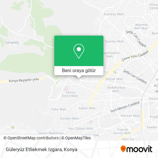 Güleryüz Etliekmek Izgara harita