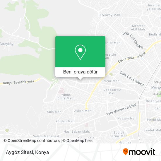 Aygöz Sitesi harita