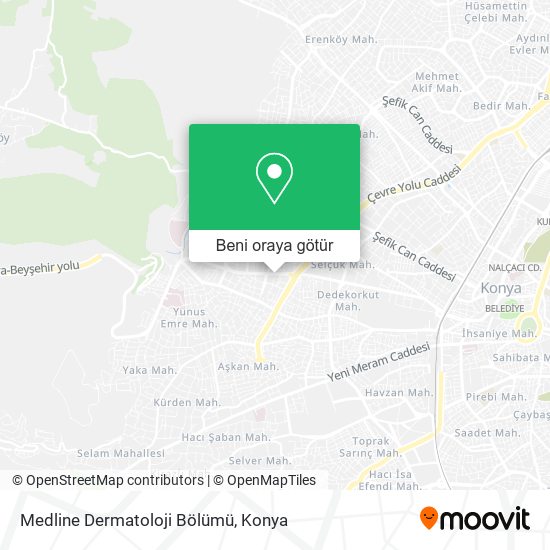 Medline Dermatoloji Bölümü harita