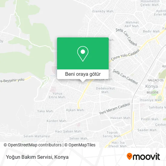 Yoğun Bakım Servisi harita