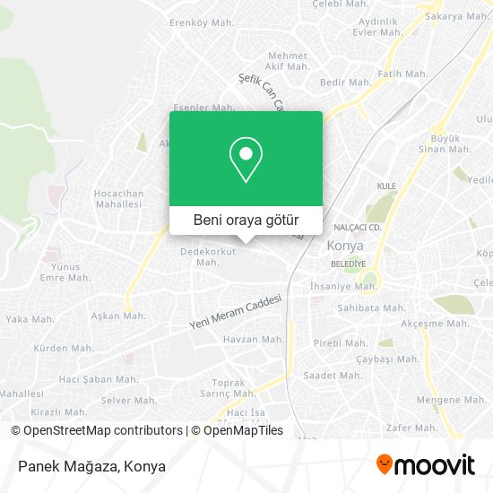 Panek Mağaza harita