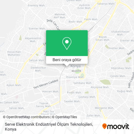 Serve Elektronik Endüstriyel Ölçüm Teknolojileri harita