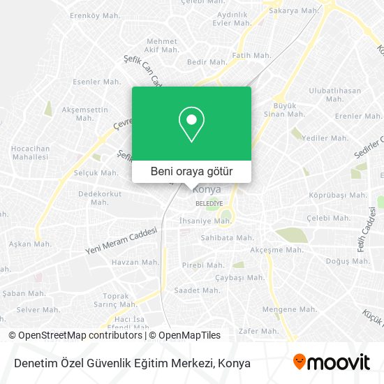 Denetim Özel Güvenlik Eğitim Merkezi harita